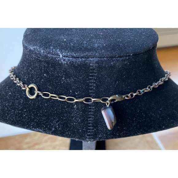 MCM Pearl(?) and Copper Hops Necklace, 21" - Picture 5 of 6